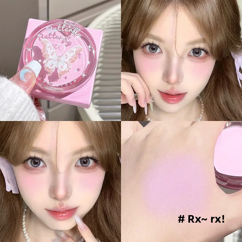 Beauty Makeup Look - Romantische Vlinder 3-kleuren Blush Palette Wangenpoeder