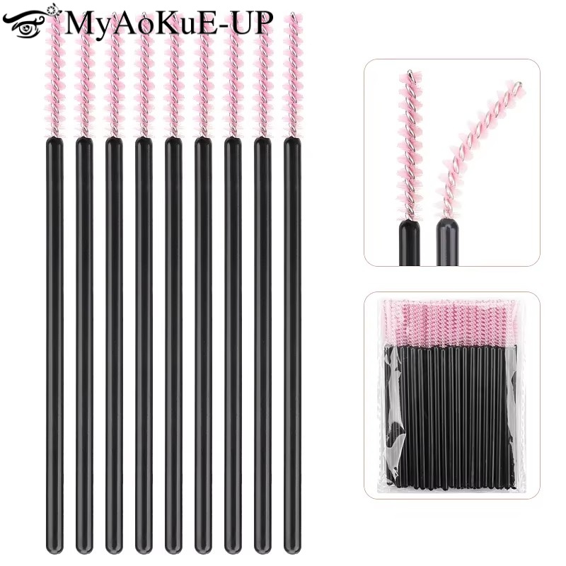 Beauty Makeup Background - 50 Stuks Wegwerp Wimper Make-Up Borstel