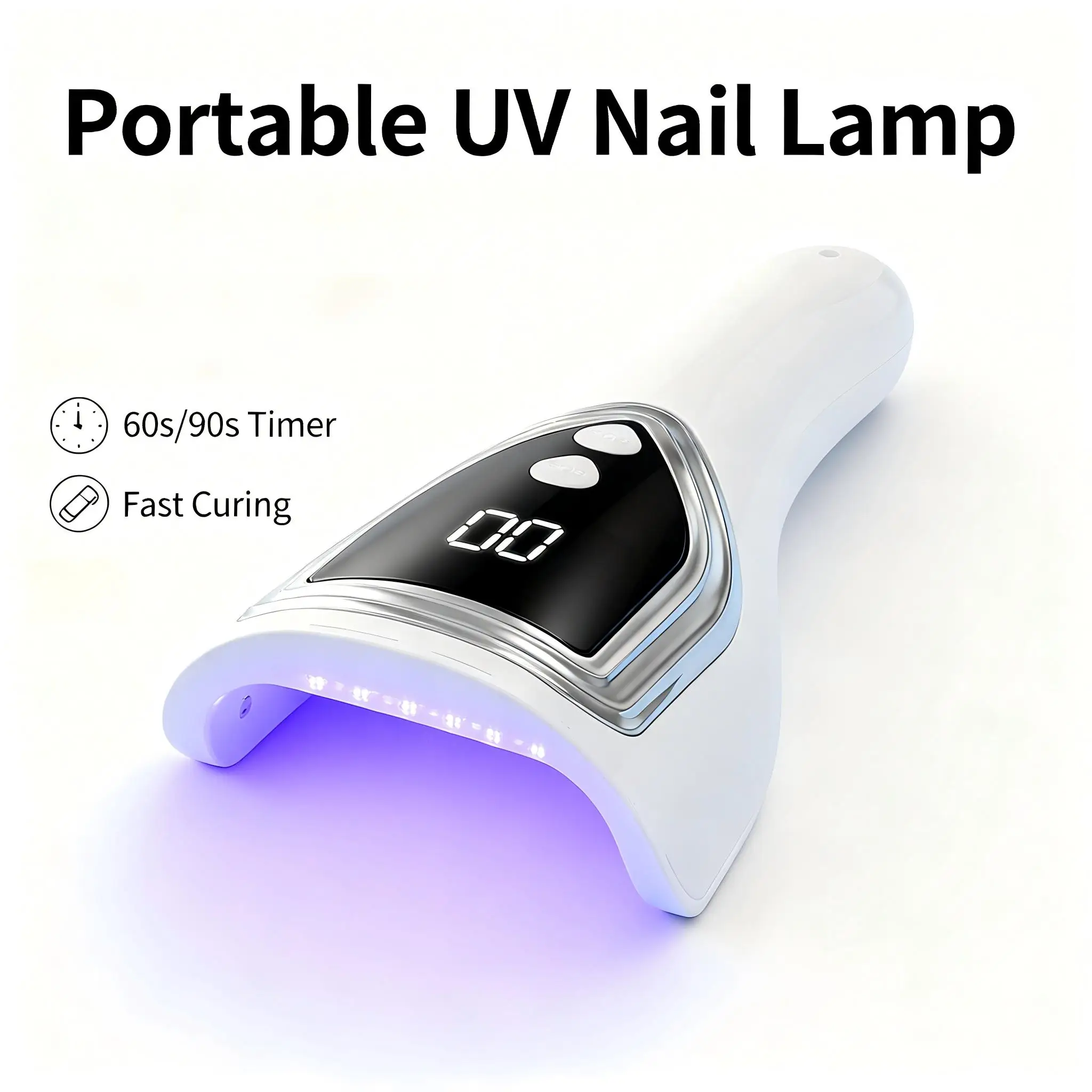 Uv Nail Lamp - Draagbare UV-nagellamp, oplaadbare handzame LED-nageldroger met