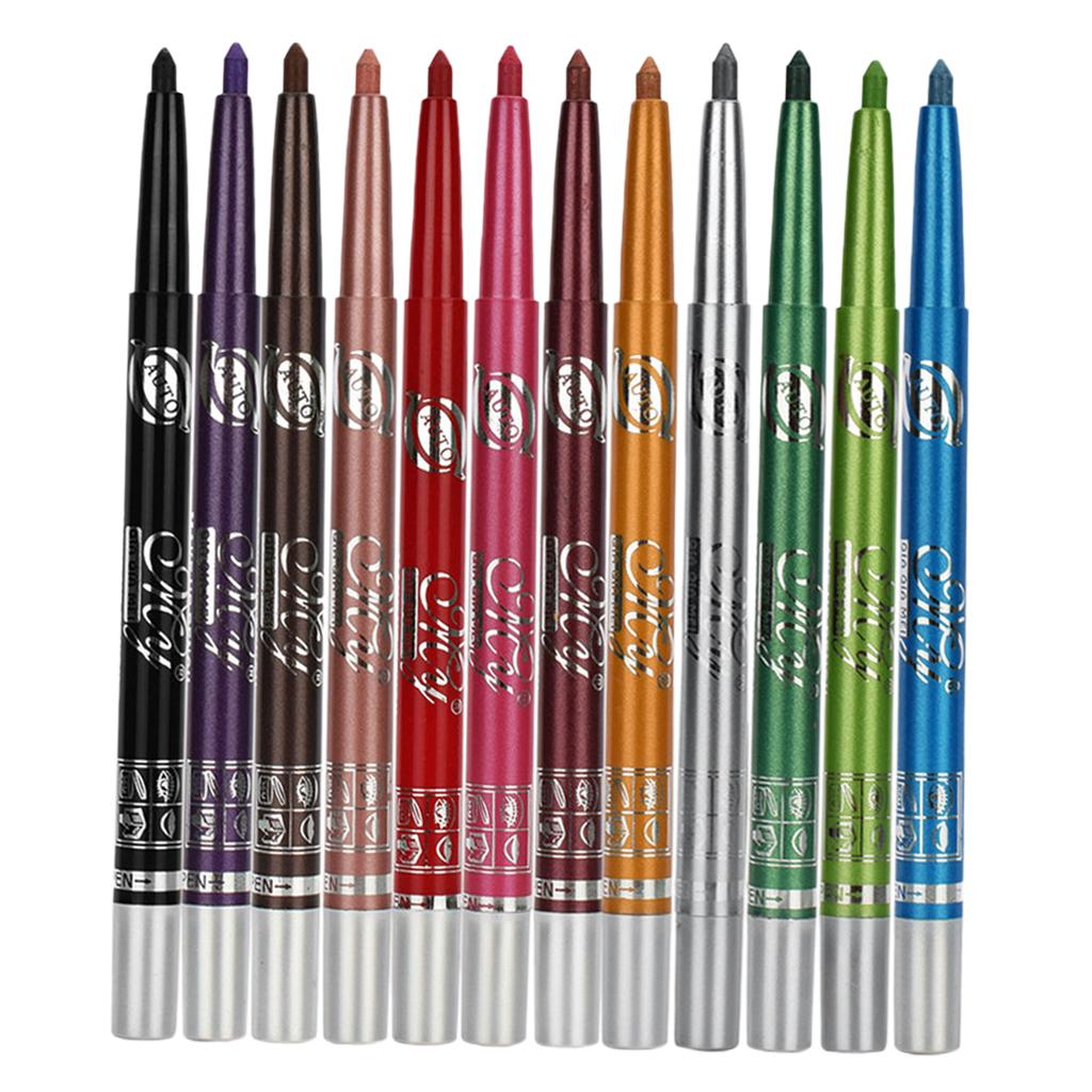 Beauty Makeup Look - Gekleurde eyeliner potloodpenset Waterdichte ooglip make-upset