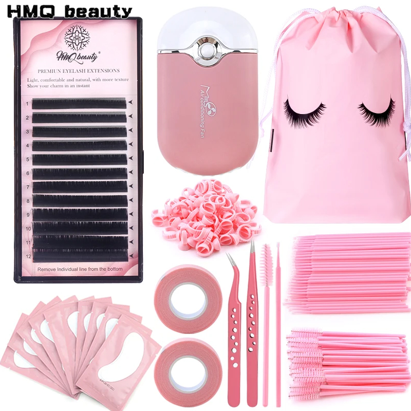 Beauty Makeup Background - 268 Stuks Wimper Extensions Borstels Set
