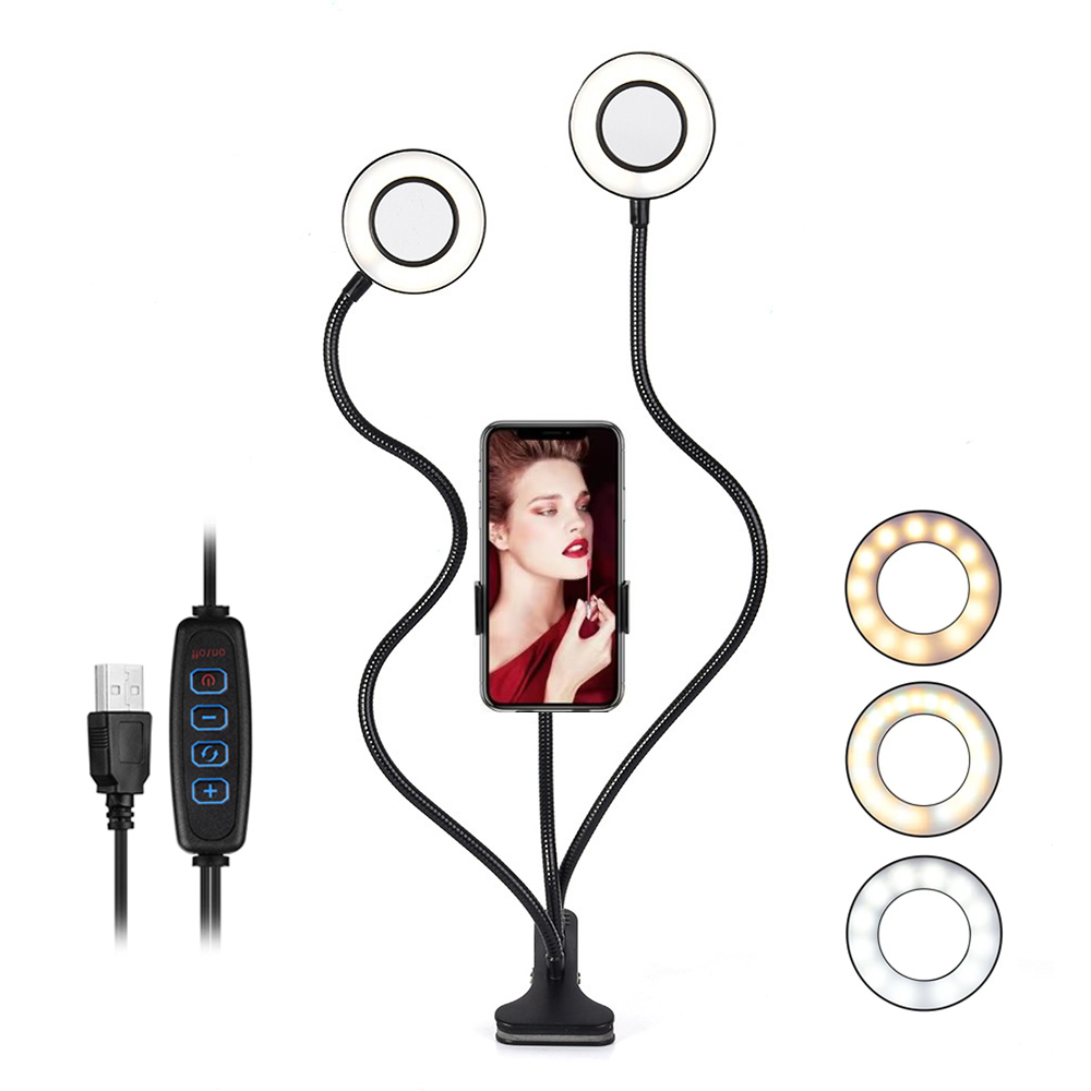 Led Ring Light - Dual Lights Led-ringvullicht Flexibel USB-ringlicht Invullamp