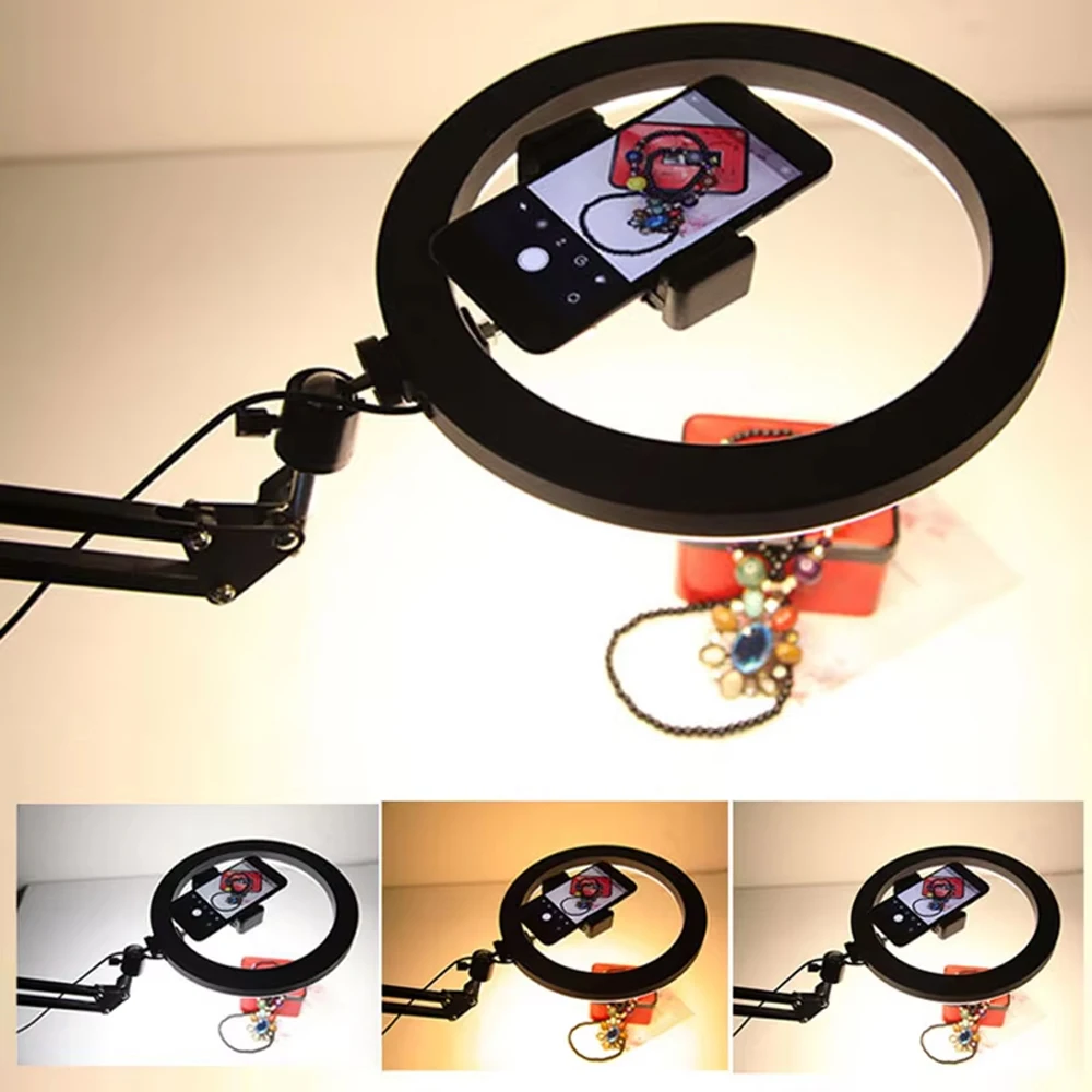 Led Ring Light - Mooi overheadstatief met ringlicht voor mobiele