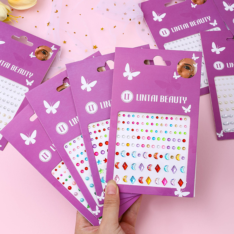 Beauty & Makeup Katia Di Paola - Heetverkopende gezichtsjuwelen stickers zelfklevend waterdicht traanvormige