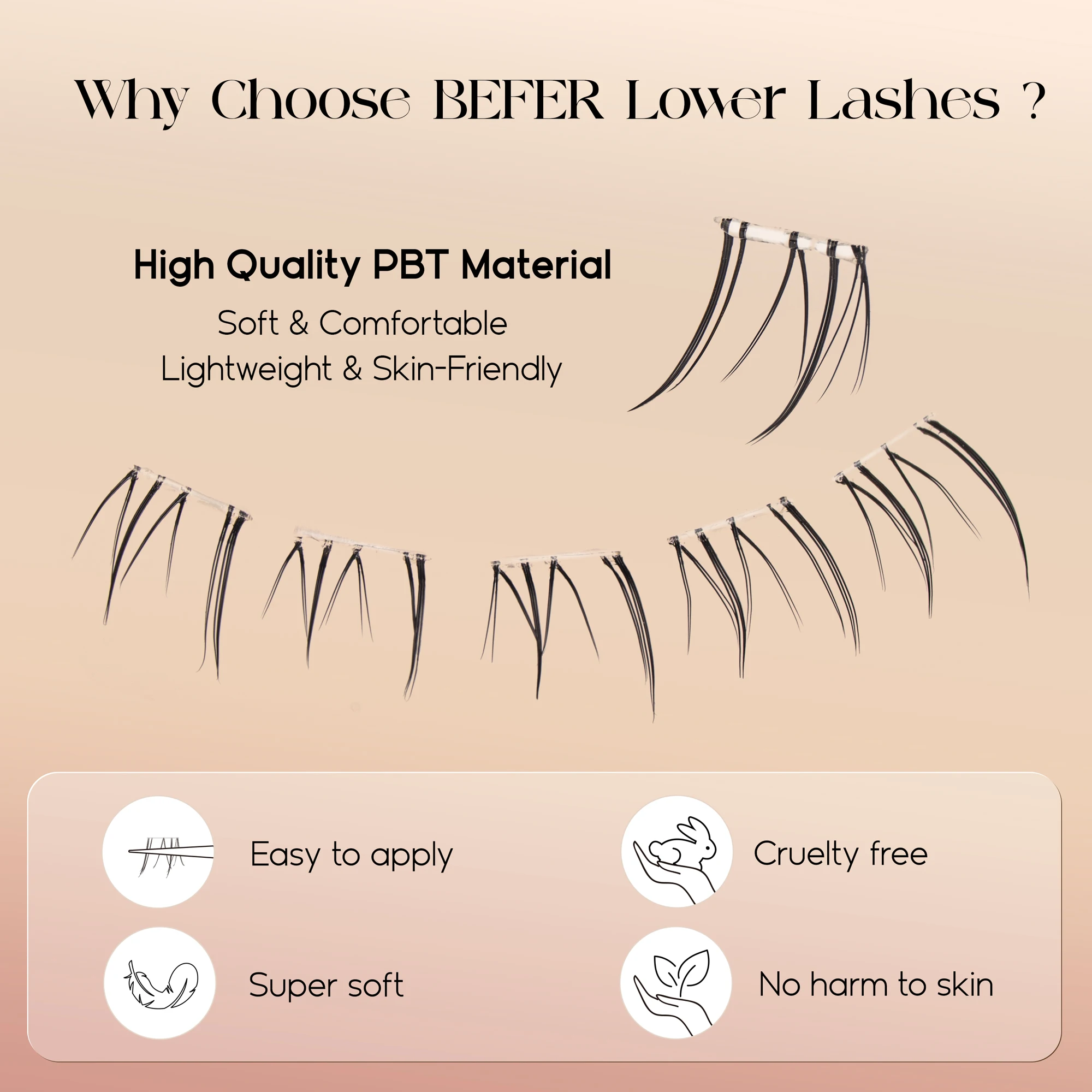 Befer Geen lijm nodig Onderste - False Eyelashes Natural recensie en prijs