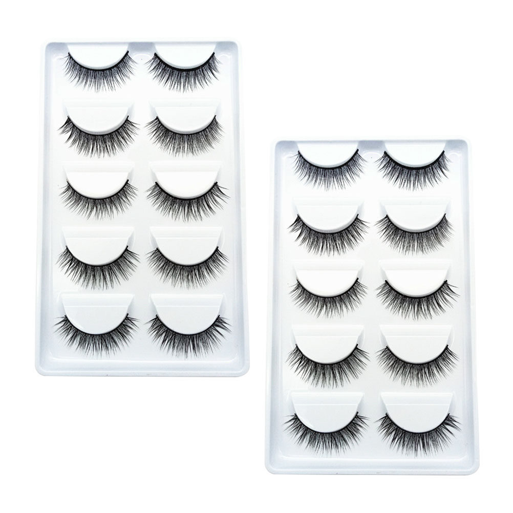 10 paar natuurlijke valse wimp - Beauty Makeup Look recensie en prijs