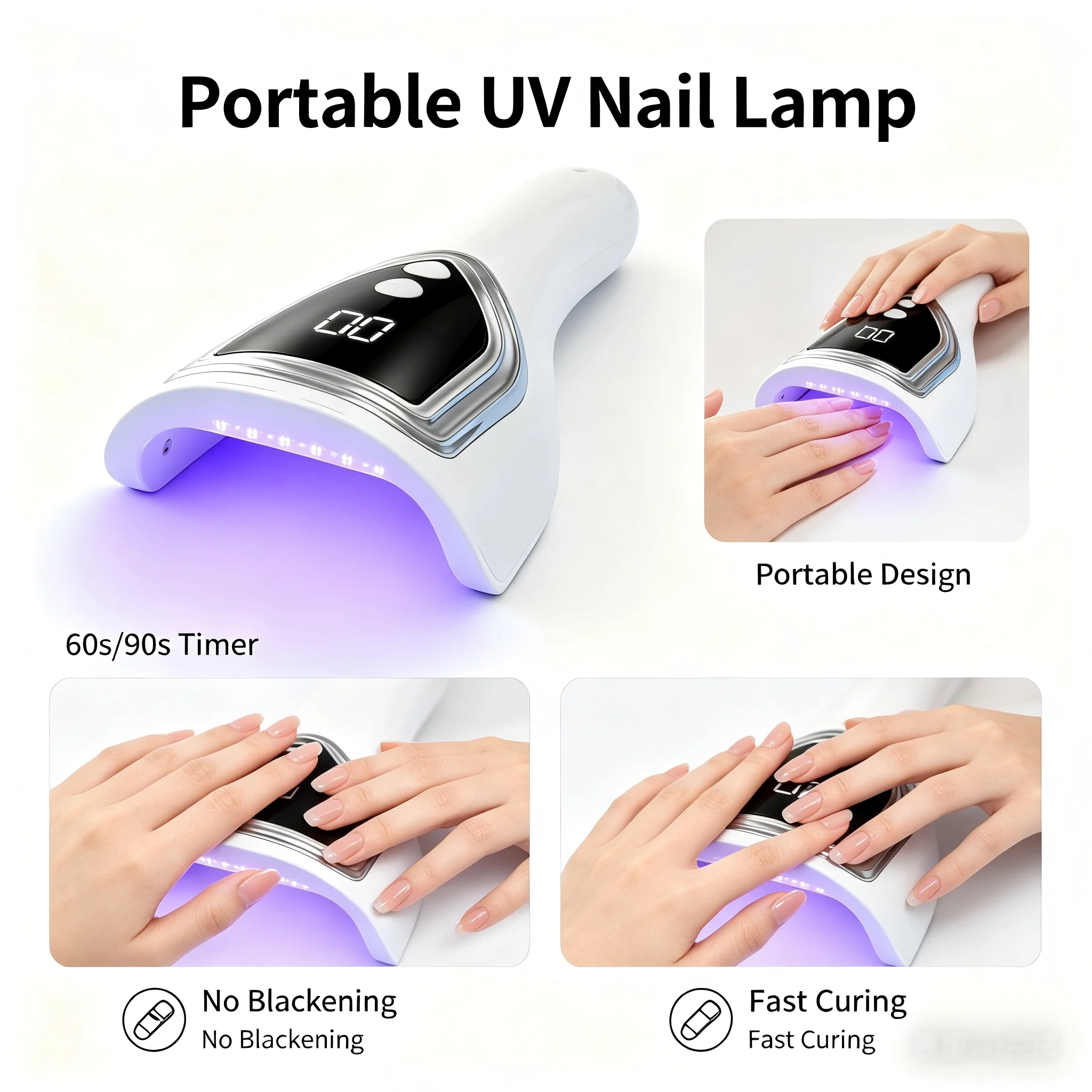 Draagbare UV-nagellamp, oplaad - Uv Nail Lamp recensie en prijs