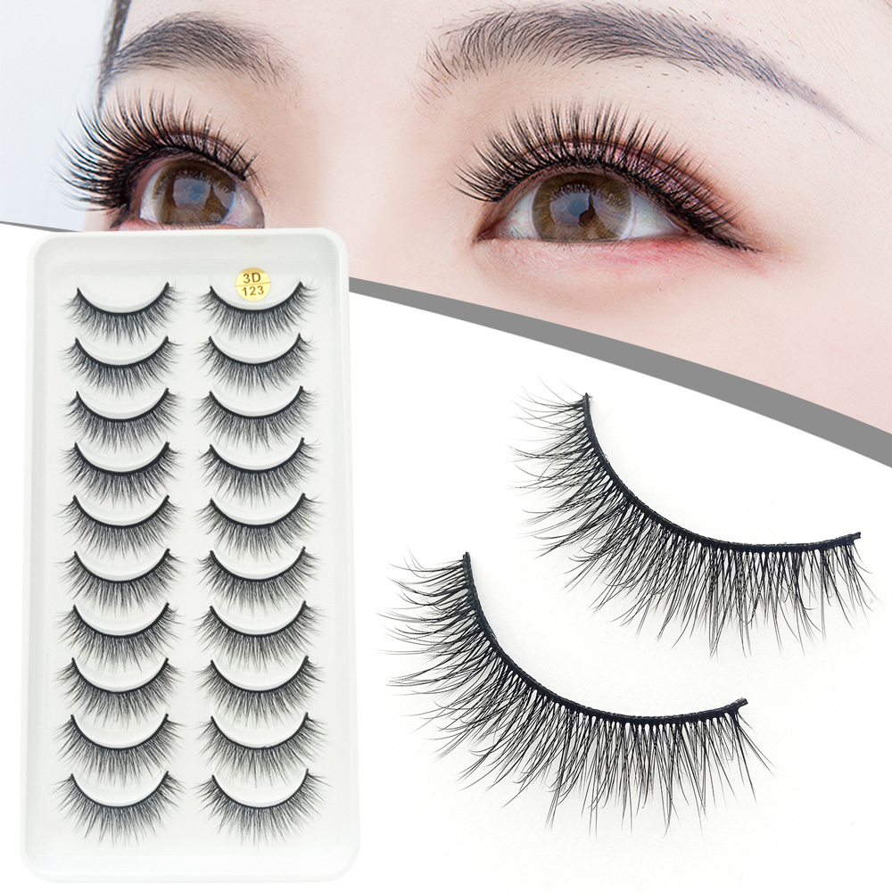 10 paar 3D pluizige valse wimp - Beauty Makeup Design recensie en prijs