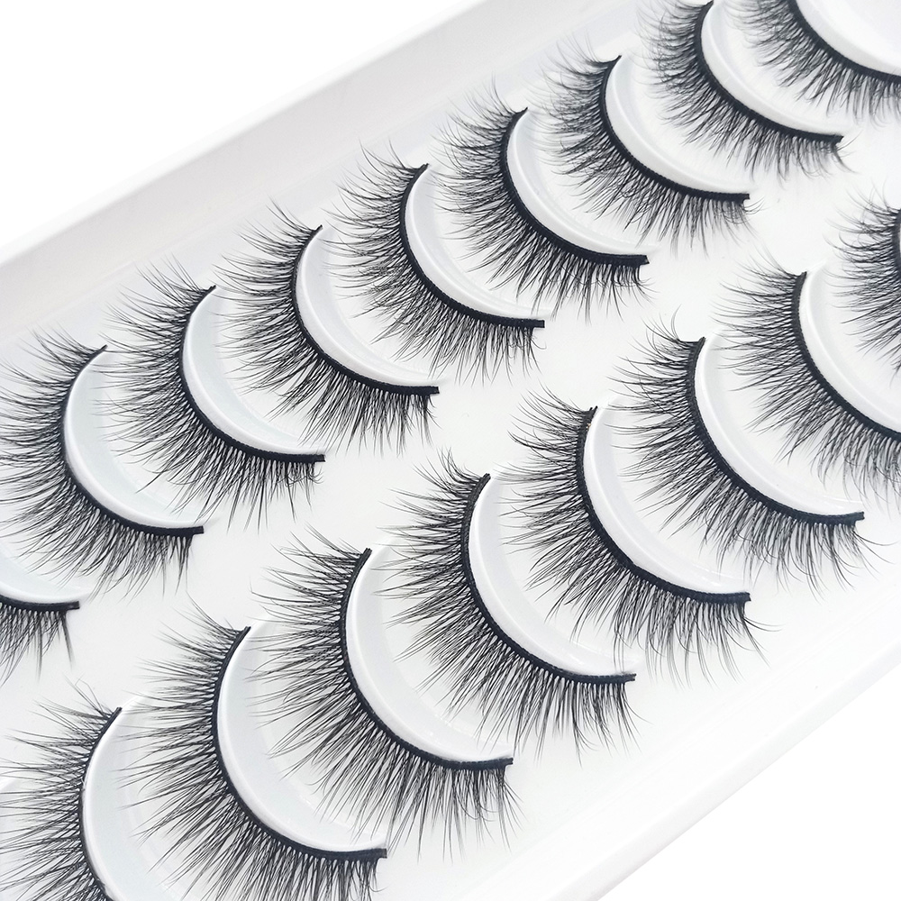 10 paar 3D pluizige valse wimp - Beauty Makeup Design recensie en prijs