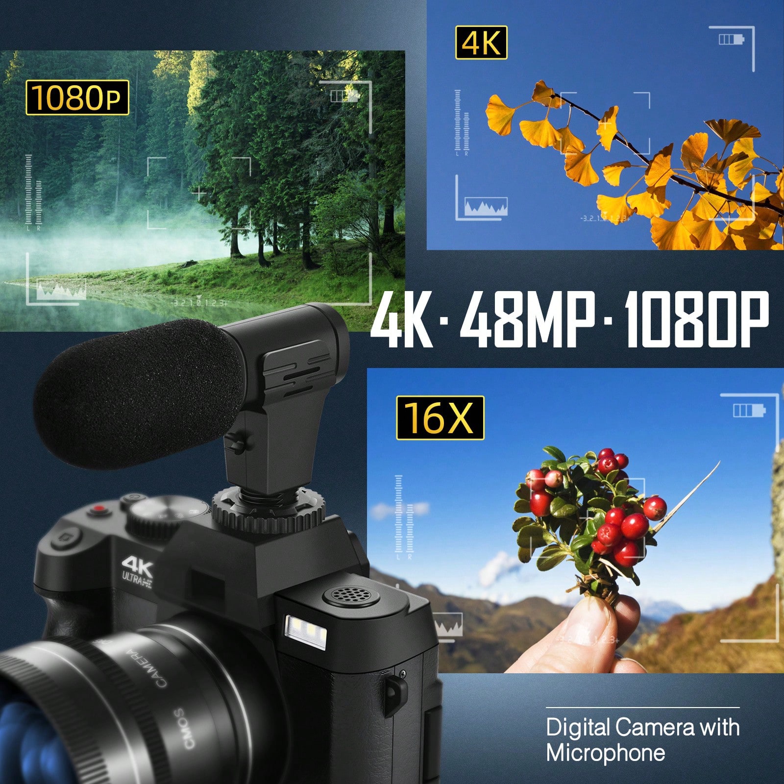 4K digitale camera's voor foto - Beauty Makeup Camera App recensie en prijs