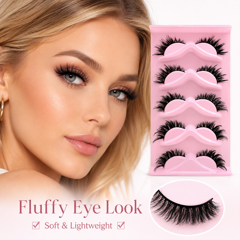 5 Paar 2 Stijlen Pluizige Nepw - Beauty Makeup Look recensie en prijs
