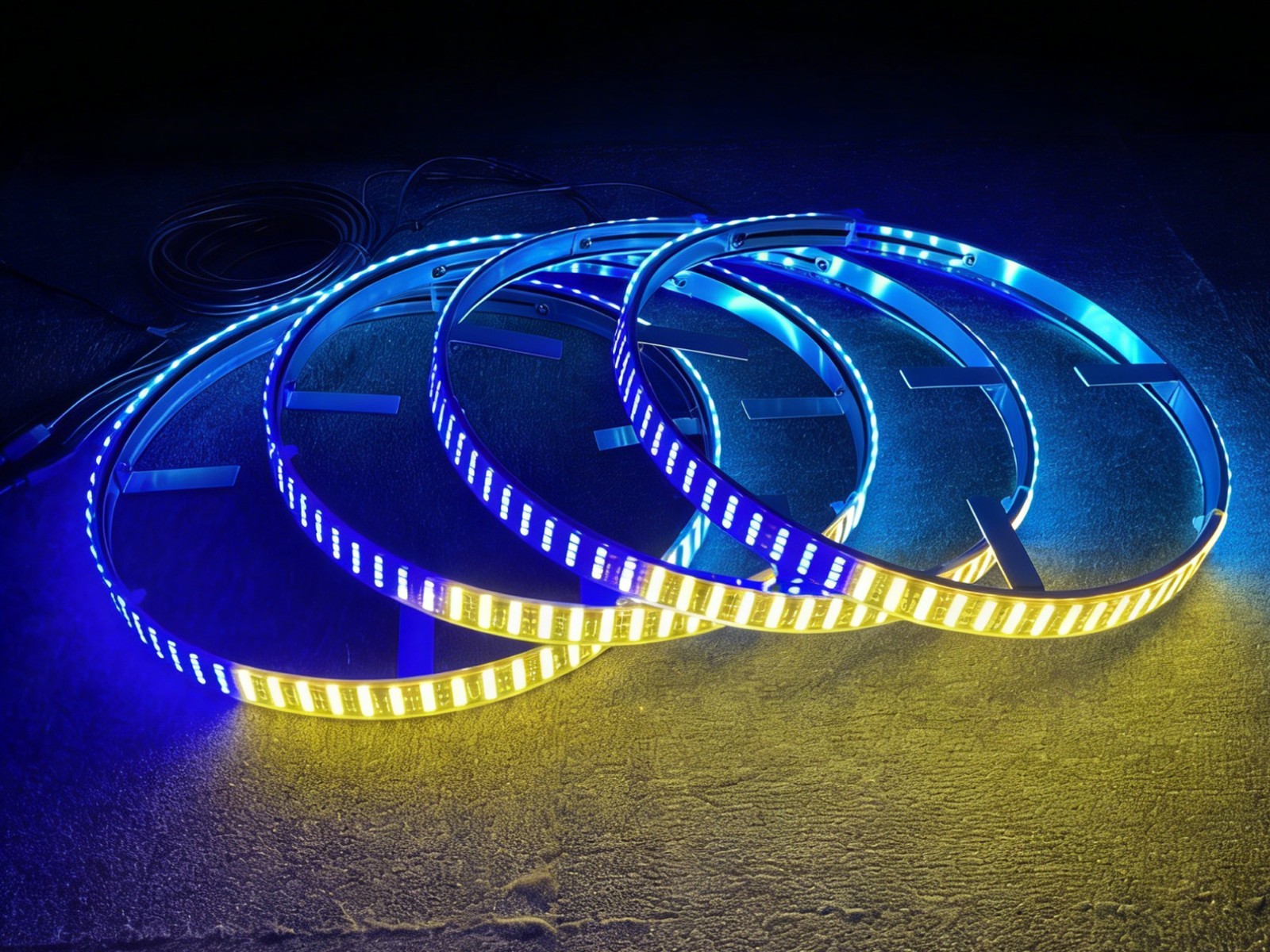 4 stuks 17,5 inch RGB Quad Row - Led Ring Light recensie en prijs