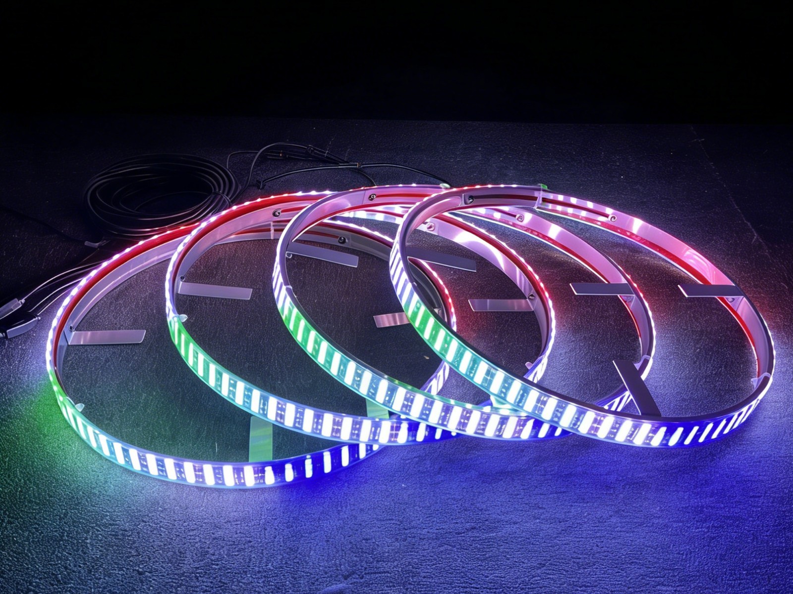 4 stuks 17,5 inch RGB Quad Row - Led Ring Light recensie en prijs